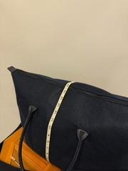 DSW Black Weekender Travel Duffel Tote Bag Carry On Shoulder Strap Large