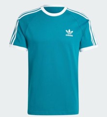 NEW MEN’S ADIDAS ORIGINALS 3-STRIPES CALIFORNIA TEE SHIRT ~ LARGE ~#IZ2367 TEAL