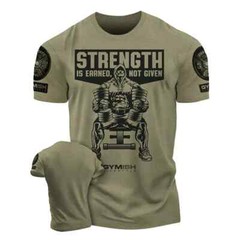 Men’s Gym T-Shirt Training Heavy Weight Lifting 3D Printed Fitness Running Top T