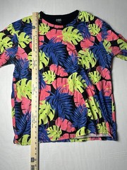CSG Men’s 2XL Bright Color Leaf Graphic T-Shirt Short Sleeve Casual Tee