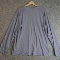 Bonobos Stripe Raglan Long Sleeve T Shirt Mens L Blue White Slim Fit Cotton Tee