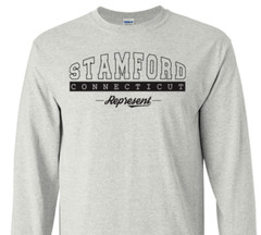 Stamford Connecticut State T-Shirt Long Sleeve Graphic Tees Unisex Apparel Text