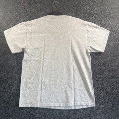 Vintage Nike Shirt Men M Gray Solid Graphic Print Spellout Casual Y2k Tee**206*