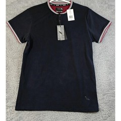 STONE FALCON Men’s SS Henley Shirt Size Small
