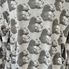 Star Wars Stormtrooper Crew Neck Pattern Gray PJ Men’s Long Sleeve T-Shirt sz L