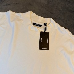 Murano Liquid Luxury Mock Neck Shirt Mens 4XB White Big and Tall Cotton