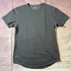 BYLT Drop Cut Lux Shirt Men’s Large S/S Athletic Gym Performance Stretch Workout