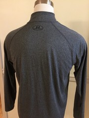 Under Armour Men Long Sleeve L/S 1242220 Gray L Shirt Pullover 1/4 Zip UA Tech 2