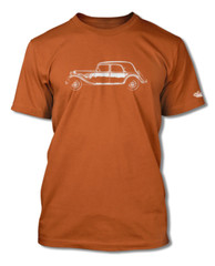 Citroen Traction Avant 11B 1934 – 1957 T-Shirt – Men – Side View – French Car