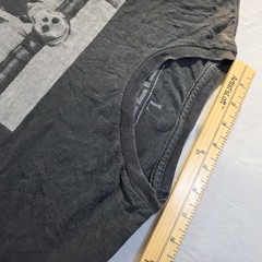 Vintage True Love & False Idols Skeleton Band Graphic T-Shirt Men L Faded Black