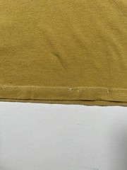 AC/DC Shirt Mens Medium Mustard Yellow High Voltage Graphic Band Rock Tee Faded