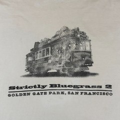 VTG San Francisco Shirt Adult XL White Bluegrass Concert Cable Car Golden Gate