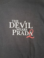 The Devil Wears Prada 2 Shirt. Large. New. Cinemark Exclusive. Licensed. Black.