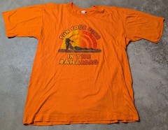 Vintage Sun Your Buns Bahamas T Shirt 100% Cotton (See Photos For Size)