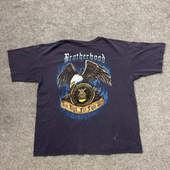 Vintage Bayside USA Brother Hood U.S Navy America Eagle Army T Shirt Adult XL