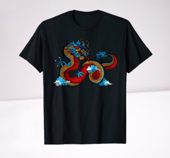 Beautiful Dragon In The Clouds Art T-Shirt