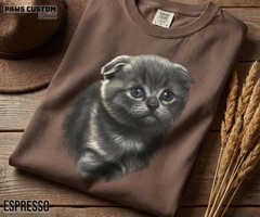 Custom Pet Portrait Comfort Tee Personalized Dog Cat Photo Shirt Unisex Gift