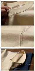 10PC NON STOCK 9oz 100% Cotton Tubular T-Shirts Mens Loose Tee Shirt Solid Color