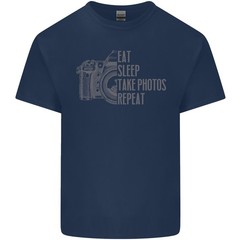 Photography Eat Sleep Photos Photographer Mens Light Cotton T-Shirt