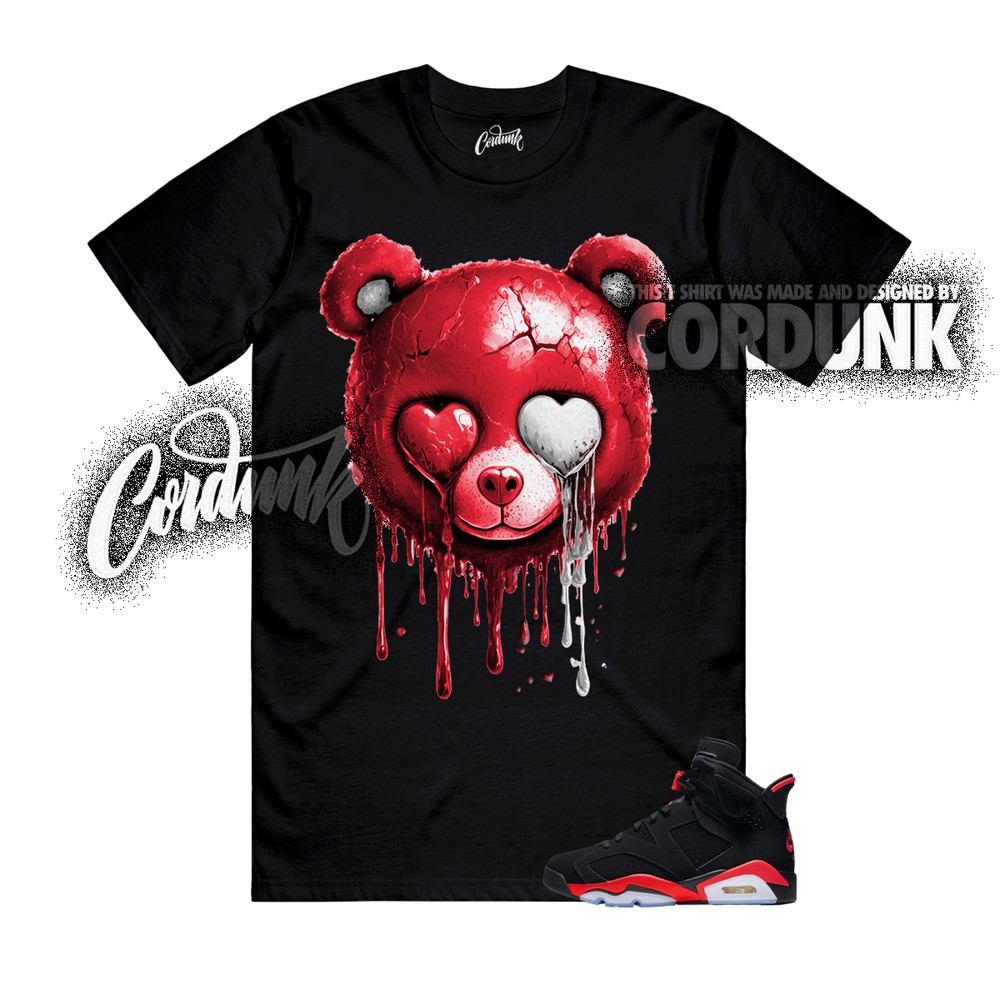 6 Infrared Salesman Black Light Crimson Solar Red T Shirt Match SLB