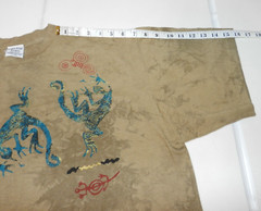 VINTAGE ANDREA BRAGG DESIGNS T-SHIRT LIZARD BROWN SIZE XL