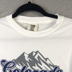 Colorado Shirt Mens Small White Long Sleeve Extreme Terrain 1963 Hike Casual