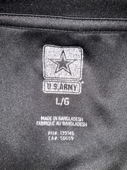 US Army Short Sleeve T-Shirt Men’s Large Black