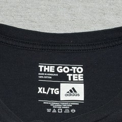 Adidas Mens The Go-To Tee XL Black Graphic Logo Cotton Short Sleeve T-Shirt