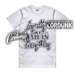 10 OG Steel White Black Light Steel Grey T Shirt Match LYLTY