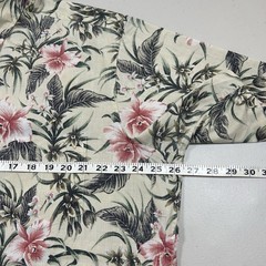 Vintage Reyn Spooner Hawaiian Shirt Quarter Button Up Men’s Size XL Flowers AOP