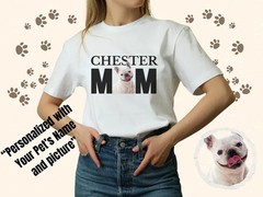 Personalized Pet Photo Comfort Tee Custom Dog Cat