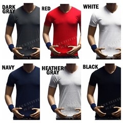 Mens T-Shirt 1, 3, 6 PACK Lot Crew Neck V-Neck Plain Casual Straight Fit Outdoor