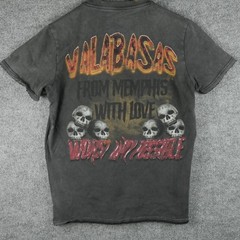 Valabasas Shirt Mens XS Black Skull Graphic From Memphis With Love Gothic Rock
