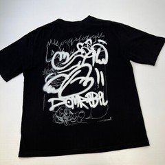 Domrebel Shirt Men Medium Graffiti Sketch Street Graphic Fire Work Party Core Go