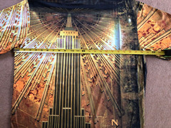 Empire State Building Lobby ESB Graphic Men’s T Shirt Made in USA Art Deco Multi