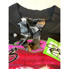 Evil Vice Mens Med Graphic T-Shirt Black AOP Pink Neon Green Y2K Streetwear NWT