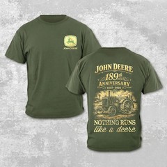 John Deere 189th Anniversary T-Shirt, 1837-2026 Vintage Tractor Graphic Tee