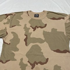 Vintage Camo T-Shirt Men’s Large Camouflage Outdoor Army Military Dad Serviceman