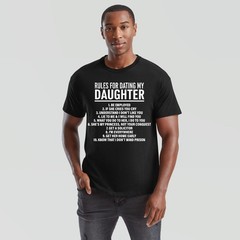 Rules For Dating My Daughter Protective Parent Family Mens T-Shirt Gift