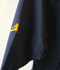 Michigan Wolverines Shirt Mens Large Blue Jordan Dri-FIT Long Sleeve Length +2