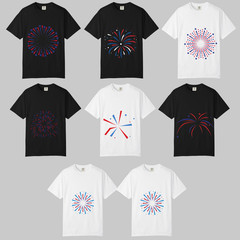 Festives Fireworks TShirts Design, Comfort Colors T Shirt, Unisex Streetwear Tee