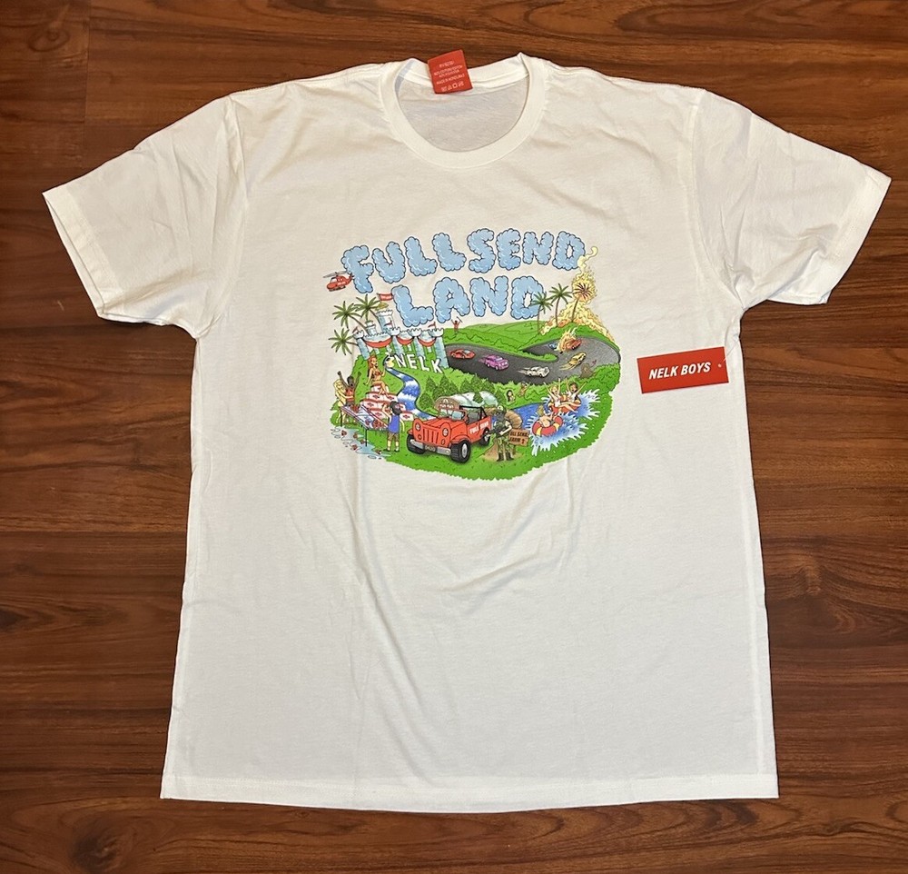 Full Send Land Nelk Boys T-shirt Men’s Sz Large NWT