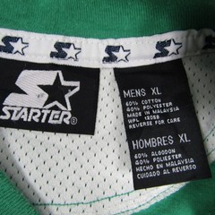 Starter Shirt Mens XL Green Star Logo Short Sleeve Athletic Tee 90s Streetwear