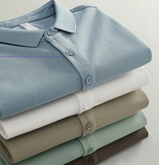 Men’s Summer Shirts Short Sleeve Casual Cotton blend Tops Classic Golf T-Shirt