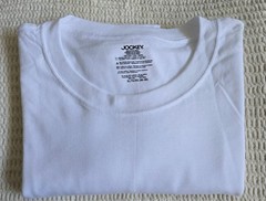 New Jockey Men’s White T-Shirt Undershirt All Cotton Stretch Crew Neck Size XL