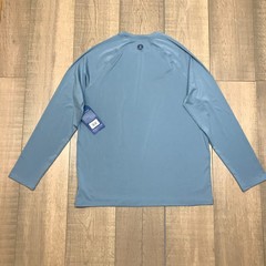 Life is Good Yacht Shirt Mens Size M Blue Long Sleeve Tee Boat Performance UPF50