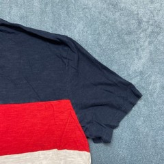 Tommy Hilfiger T Shirt Mens Multicolor Colorblock Flag Stripe Logo Summer Tee