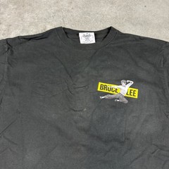 Bruce Lee Casetify T Shirt Mens XL Black Long Sleeve Flaws Preowned
