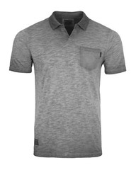 ZIMEGO Mens V-Neck Polo Shirt – Short Sleeve Vintage Button Henley With Pocket