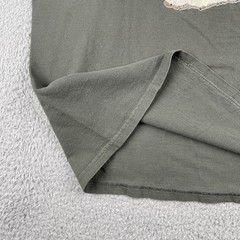 Vtg Tultex Olive Green XL Shirt Live2Play.com Skier Back Graphic Mountain Y2K
